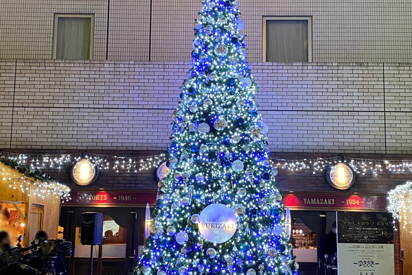 九州一の歓楽街「中洲」のクリスマスツリー