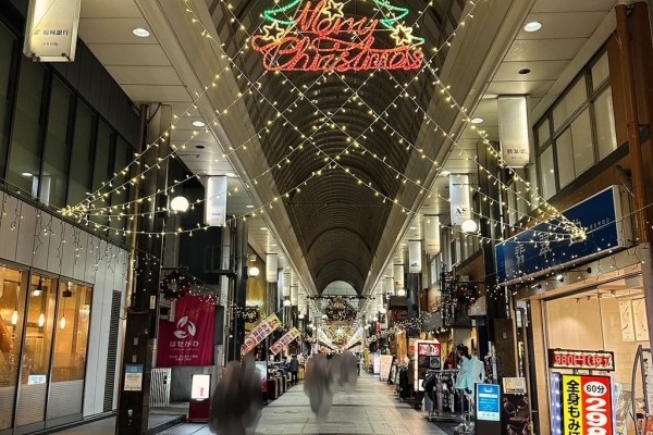 川端商店街クリスマス装飾2023