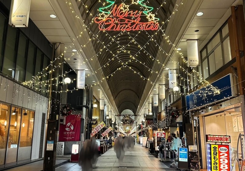川端商店街クリスマス装飾2023